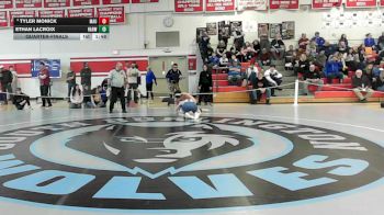 150 lbs Quarterfinal - Tyler Monick, Mt. Anthony Union vs Ethan Lacroix, Harwood