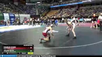 113 lbs Quarterfinal - Charlie Dykes, Lee`s Summit North vs Dylan Roth, Lafayette (Wildwood)