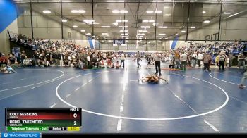 70 lbs Cons. Round 3 - Rebel Takemoto, Westlake vs Colt Sessions, Uintah