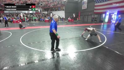 84 lbs 1st Place Match - Kade Rosin, Mondovi/Eleva-Strum vs Miles Maes, De Pere