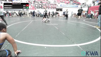 43 lbs Consi Of 16 #2 - Rhylei-Reign Burton, Midwest City Bombers Youth Wrestling Club vs Dallas Cabe, Grover Rains Wrestling Club