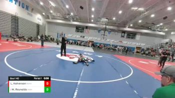 80 lbs Cons. Round 1 - Marcus Reynolds, Moorcroft Mat Masters Wrestling Club vs Luke Halverson, Moorcroft Mat Masters Wrestling Club