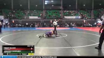 145 lbs Champ. Round 2 - Trent Gilham, Springville vs Jeremiah Humphrey, Mae Jemison