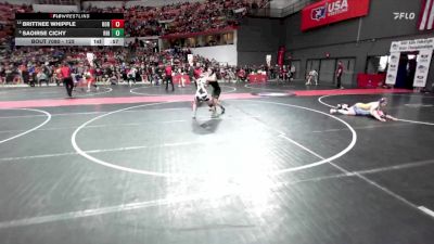 125 lbs Champ. Round 1 - Saoirse Cichy, Rhinelander vs Brittnee Whipple, Hortonville