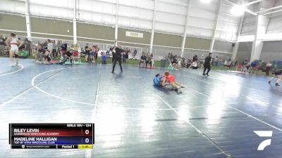 124 lbs Cons. Round 2 - Riley Levin, Sanderson Wrestling Academy vs Madeline Halligan, Top Of Utah Wrestling Club