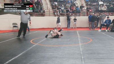 70_B lbs Round Of 32 - Vincenzo Destefano, Charleroi vs Logan Vallalla, Pennridge