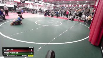 138 lbs 7th Place Match - Aaron Martinez, JW North vs Julian Lee, Millikan