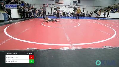 80 lbs Quarterfinal - Connor Suskey, Team Tulsa Wrestling Club vs Blake Wright, Jay Wrestling Club