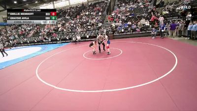 3A 110 lbs Cons. Round 2 - Graysie Avila, Union vs Emillie Memmott, Richfield