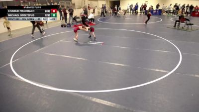 10U - 53 lbs Champ. Round 1 - Charlie Fischbach, Maple Grove Wrestling Club vs Michael Stoltzfus, North Shore Wrestling Club