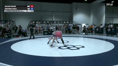 50 kg Cons. Sub-rd Of 16 - Killian Evans, MO WEST CHAMPIONSHIP vs Heather Crull, Bearcat Wrestling Club