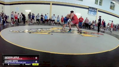 285 lbs Semifinal - Jackson Apple, Noblesville Wrestling Club vs Hayden Smith, Maurer Coughlin Wrestling Club