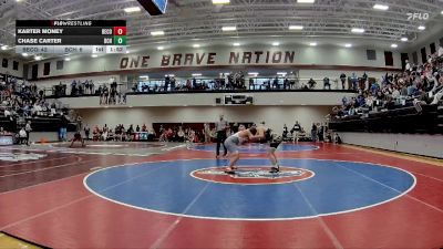 215 lbs Quarters & 1st Wb (16 Team) - Chase Carter, Brantley County HS vs Karter Money, Berrien County