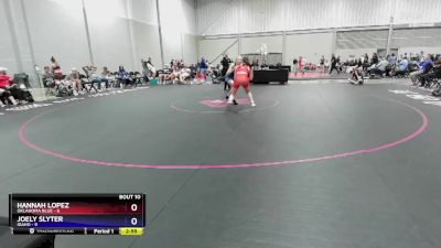 110 lbs Round 4 (6 Team) - Hannah Lopez, Oklahoma Blue vs Joely Slyter, Idaho