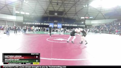 86 lbs Cons. Semi - Matthew Leeson, Fitness Quest Wrestling Club vs Brandon Burt, Enumclaw Yellow Jackets Wrestling Club