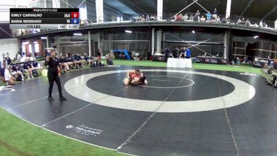 170 lbs Naria Medrano, Virginia vs Emily Carvalho, California Red