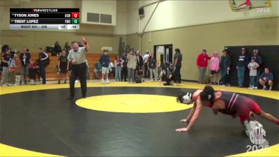 108 lbs Cons. Semi - Tyson Jones, DCWA vs Trent Lopez, Vacaville Wrestling Club