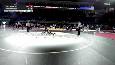 126 lbs Semifinal - Nate Mitchell, Del Oro vs Jake Simmons, Oakdale