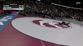 138-2A Quarterfinal - Kael Overton, Meeker vs Jax Kusel, Akron