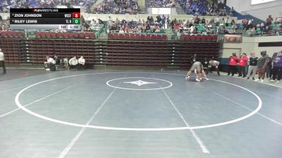 215 lbs Quarterfinal - Zion Johnson, Westwood vs Riley Lewis, TL Hanna