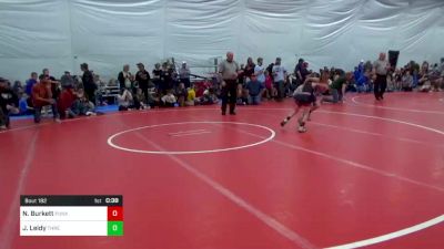 56 lbs Round Of 16 - Noah Burkett, Punxsutawney vs Jarren Leidy, Three Springs