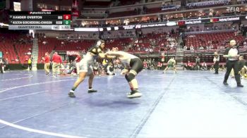3A-285 lbs Quarterfinal - Xander Overton, Indianola vs Kolton Borcherding-Johnson, Norwalk