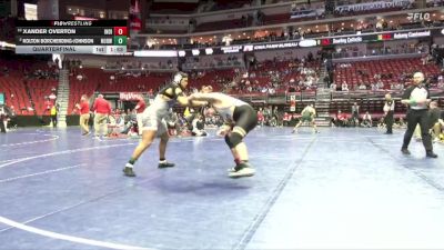 3A-285 lbs Quarterfinal - Xander Overton, Indianola vs Kolton Borcherding-Johnson, Norwalk