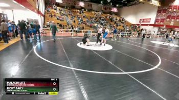 155 lbs 3rd Place Match - Ricky Baily, Lander Middle School vs Malachi Litz, Shoshoni Junior High School