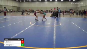 123 lbs Semifinal - Karianne Baldwin, Ascend Wrestling Academy vs Kaianne Sabagala, Grapplers Hi