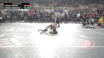 113 3A Champ. Round 1 - Abigail Gonzalez, Miami Southridge Hs vs Russell Yarbrough, Plant City