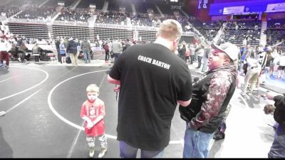 65 lbs Round Of 16 - Knox Peasley, Omak Wrecking Crew vs Owen Coughanour, Riverton USAW