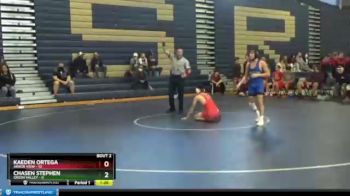 120 lbs Champ Round 1 (16 Team) - Kaeden Ortega, Arbor View vs Chasen Stephen, Green Valley
