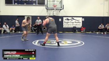 285 lbs Cons. Round 2 - Corbin Hayes, Embry-Riddle (Ariz.) vs Darrian Hoobery, Eastern Oregon University (OR)