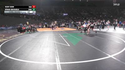 5A Boys 190 lbs Cons. Round 1 - Ethan Michaels, Summit Boys vs Kody Dow, Thurston Boys