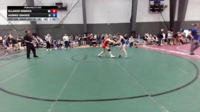 Junior Girls GR - 120 lbs Cons. Round 3 - Ellanor Nimrick, WA vs Aubree Graves, ID