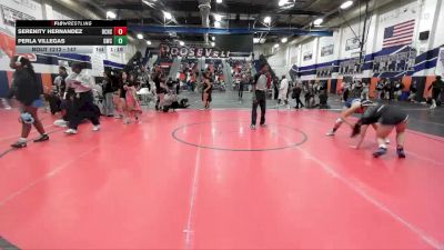 147 lbs 1st Place Match - Perla Villegas, GWC/Tigers vs Serenity Hernandez, Rancho Cucamonga High School