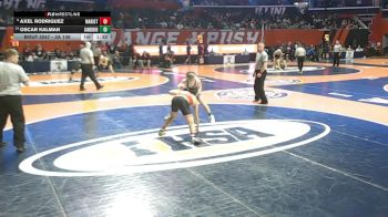 3A 138 lbs Cons. Round 2 - Oscar Kalman, Orland Park (Sandburg) vs Axel Rodriguez, Chicago (Marist)