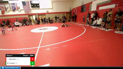 54-58 lbs Round 1 - Izabella DeLeon, Othello Wrestling Club vs Brock Hvass, Unattached