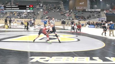 126 lbs Cons. Round 3 - Aeson Springer, Oldham County vs Drake Wimsatt, Paul Laurence Dunbar