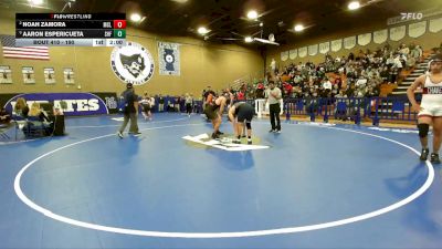 190 lbs Semifinal - Aaron Espericueta, Shafter vs Noah Zamora, McLane