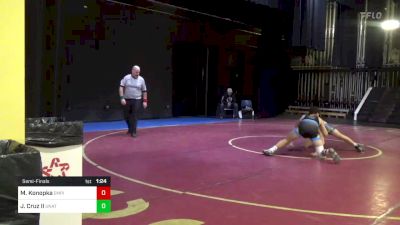 190 lbs Semifinal - Maximus Konopka, Empire/legacy Dragons vs Joseph Cruz II, UnAttached