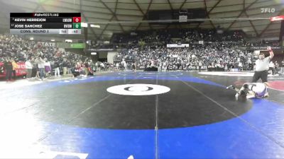 Boys 4A 126 lbs Cons. Round 3 - Kevin Herrejon, Lake Washington vs Jose Sanchez, Davis