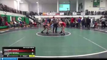 126 lbs 5th Place Match - Creedon Newell, Worland vs Zachary Covolo, Rawlins