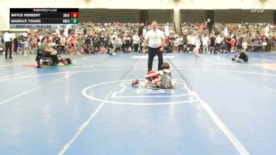 70-B lbs Quarterfinal - Bryce Herbert, Southern Maryland Wrestling Club vs Maddux Young, Northwestern Lehigh
