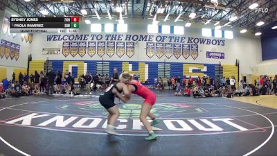 130 lbs Quarterfinal - Paola Ramirez, SOWA vs Sydney Jones, Jensen Beach High School