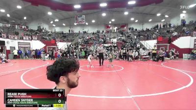 53 lbs Champ. Round 1 - Rease Pugh, WEBO Youth Wrestling vs Camden Snyder, New Castle Youth Wrestling