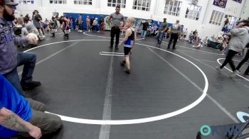 52 lbs Round Of 16 - Connor Bozone, Pawnee Peewee Wrestling vs Keelin Roberts, Little Axe Takedown Club