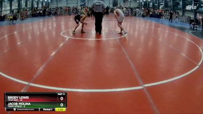 96 lbs Rd# 1 9:00am Friday - Brody Lewis, Team BAM vs Jacob Molina, Terps Xpress