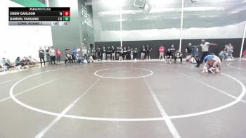 138 lbs Cons. Round 2 - Crew Carlson, The Hideout vs Samuel Vasquez, Leavenworth Takedown Club