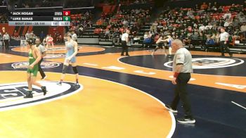 2A 144 lbs 3rd Place Match - Luke Banas, New Lenox (Providence Catholic) vs Jack Hogan, Chicago (St. Rita)